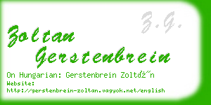 zoltan gerstenbrein business card